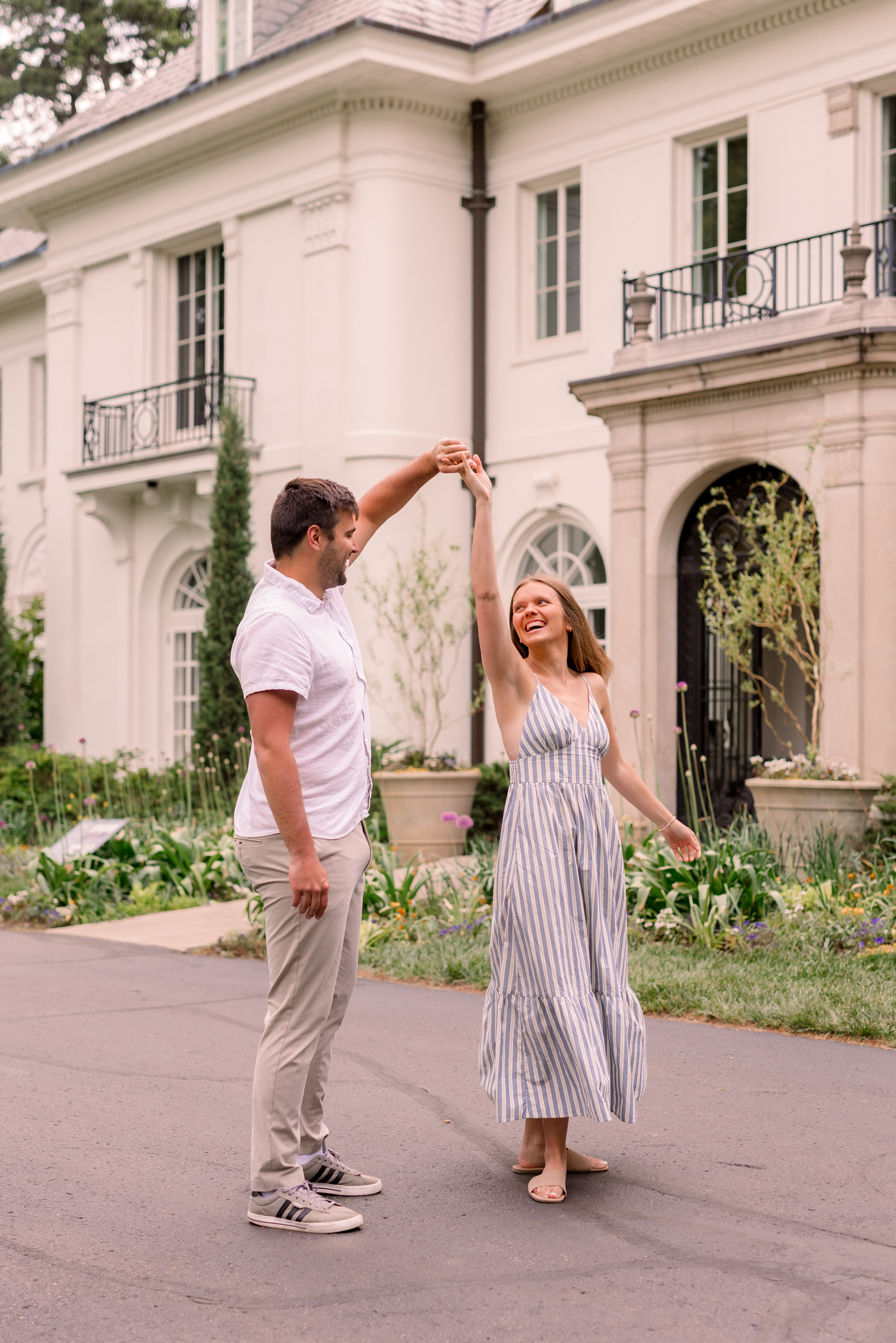 Newfields Engagement Session Mary Kate Jared