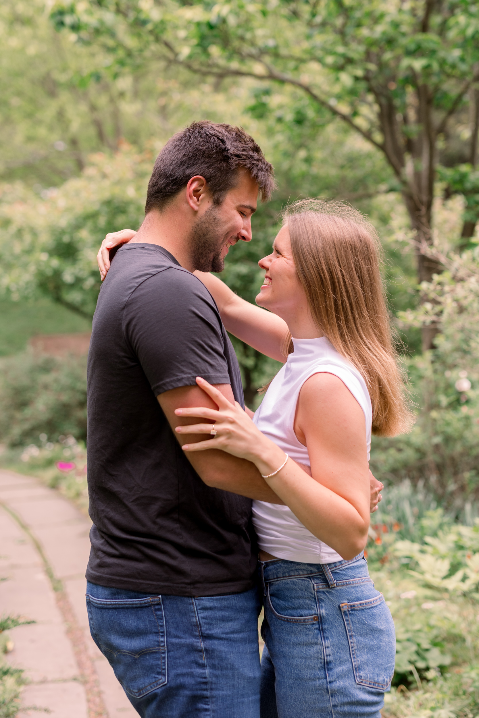 Newfields Engagement Session Mary Kate Jared