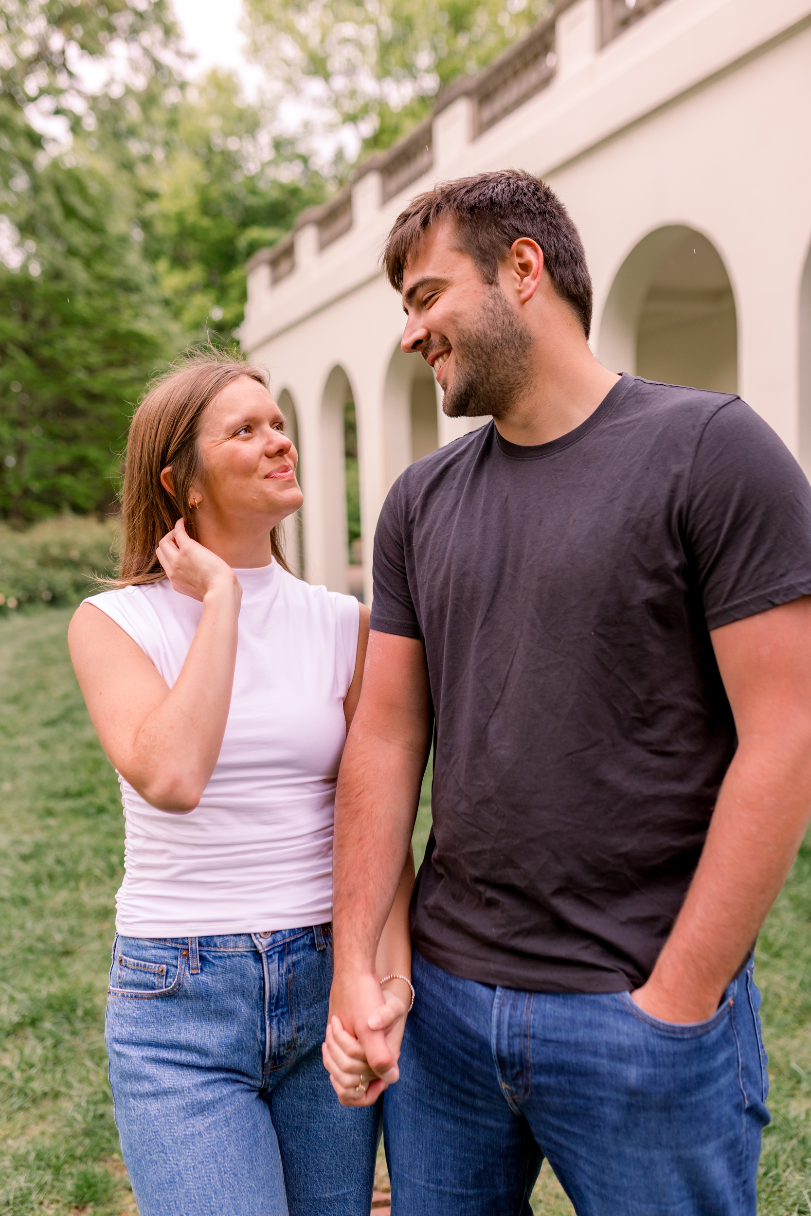 Newfields Engagement Session Mary Kate Jared