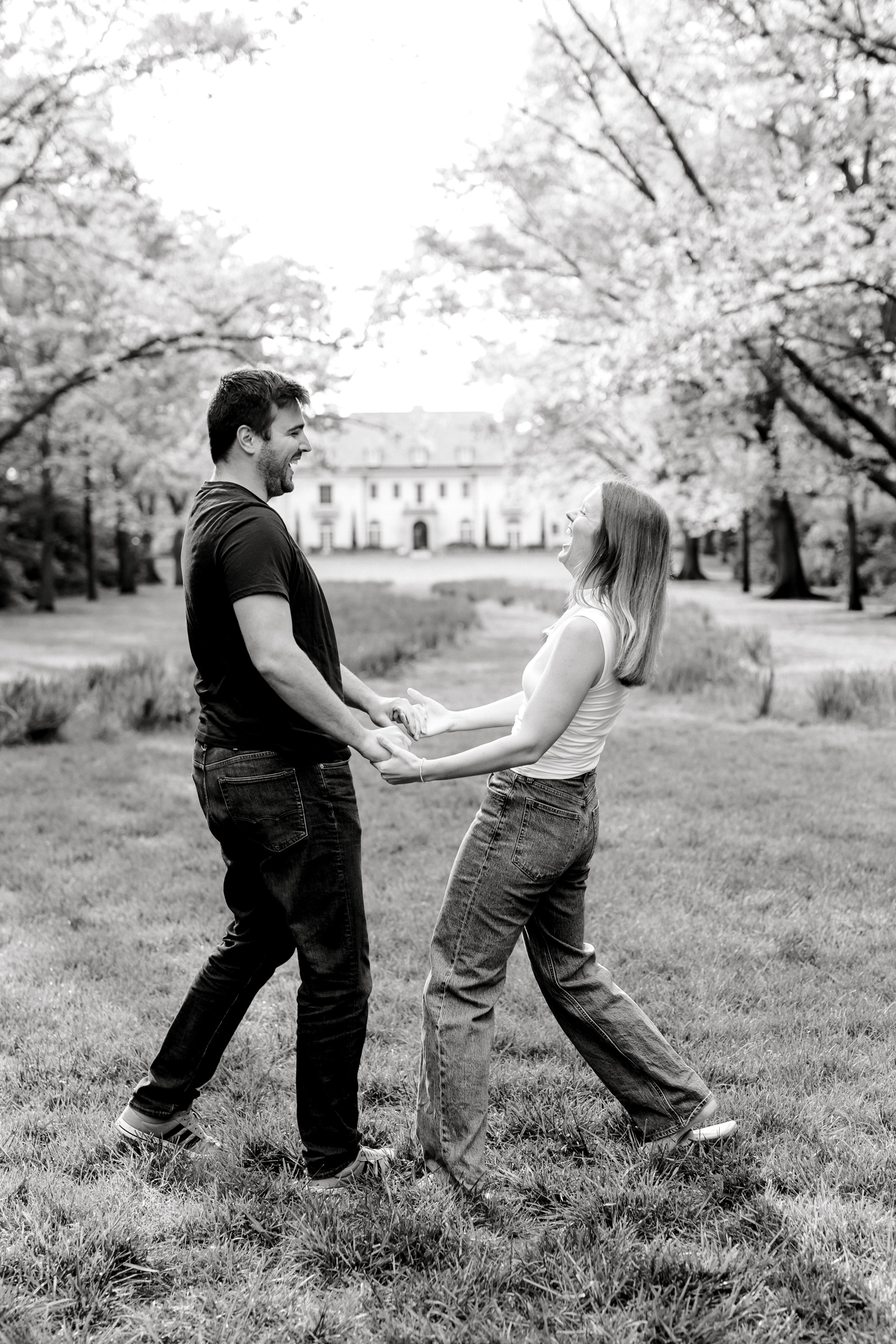 Newfields Engagement Session Mary Kate Jared