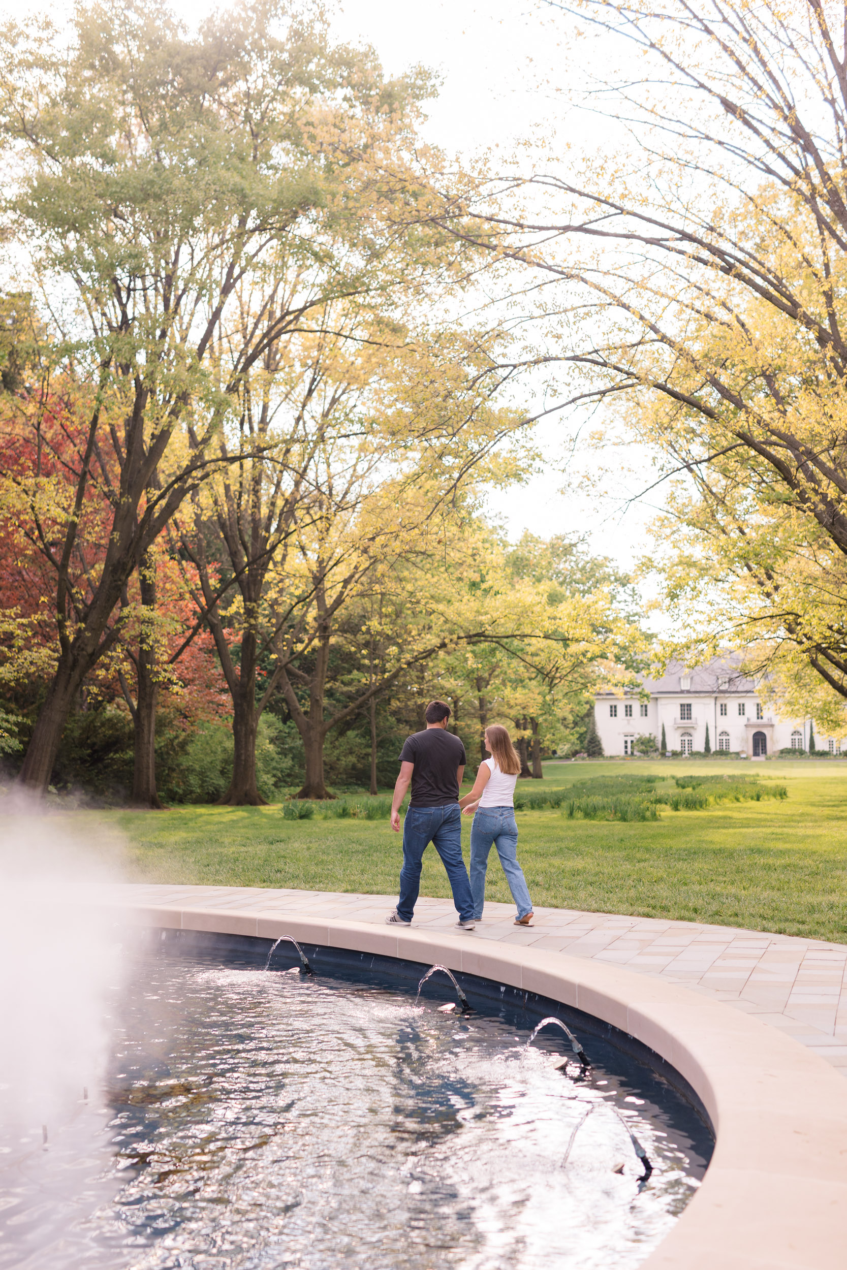 Newfields Engagement Session Mary Kate Jared