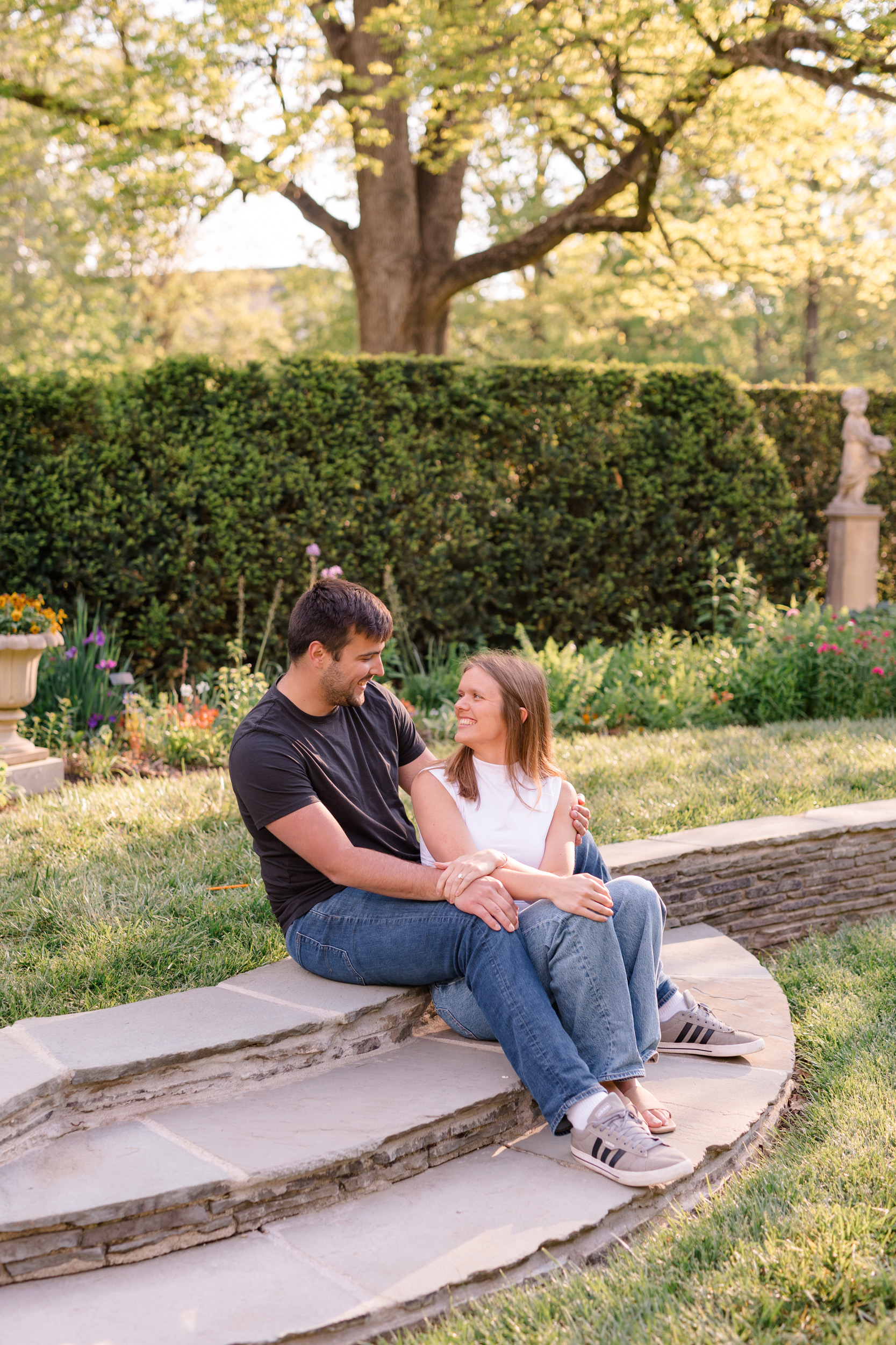 Newfields Engagement Session Mary Kate Jared