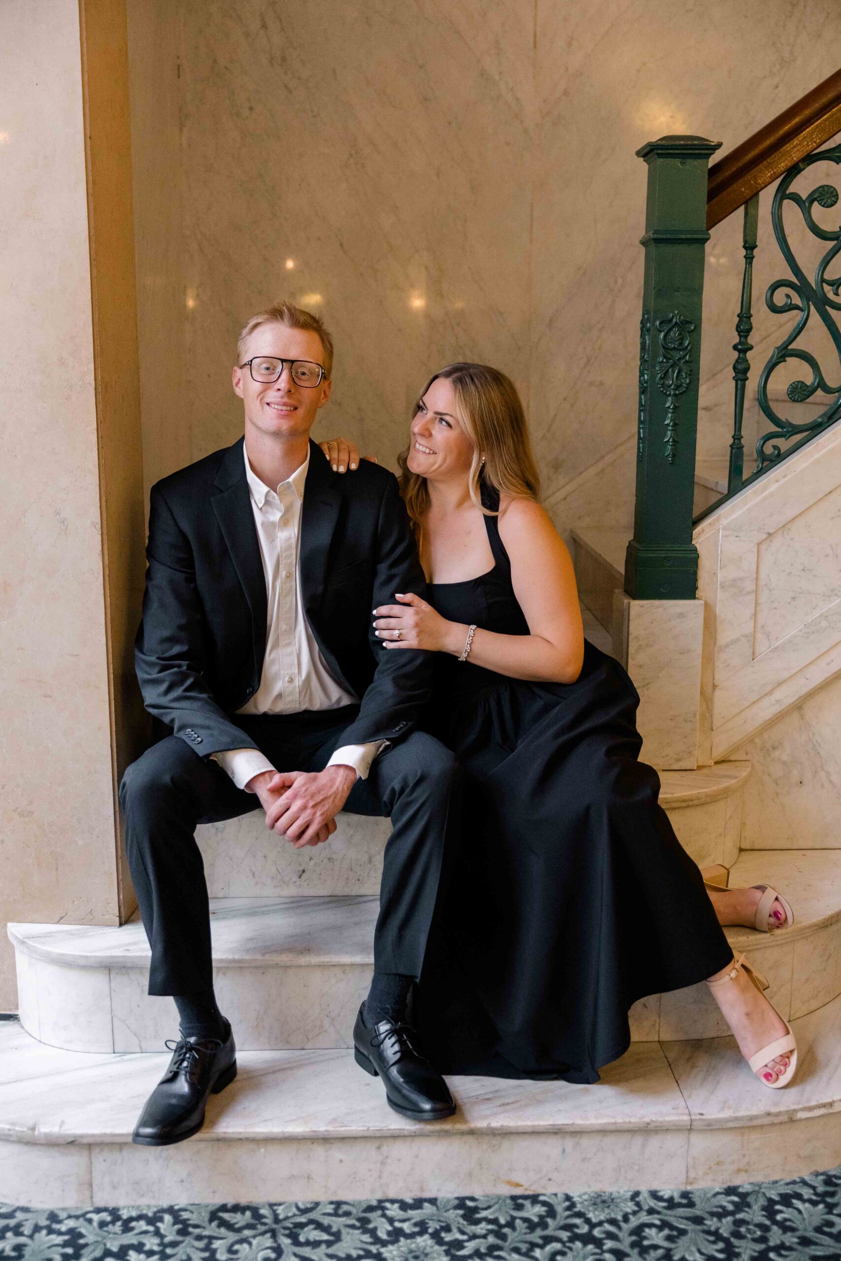 Mariah Mat West Baden Engagement Session